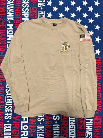 아비렉스 긴팔 티셔츠 베이지