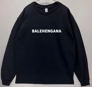 남녀 공용 BALEHENGANA 발레헨가나 롱 T 긴팔 티셔츠/블랙