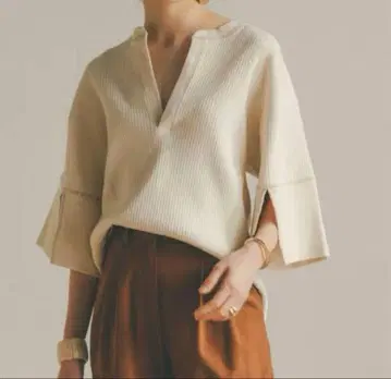 CLANE 클라네 COLOR STITCH HEAVY RIB TOPS