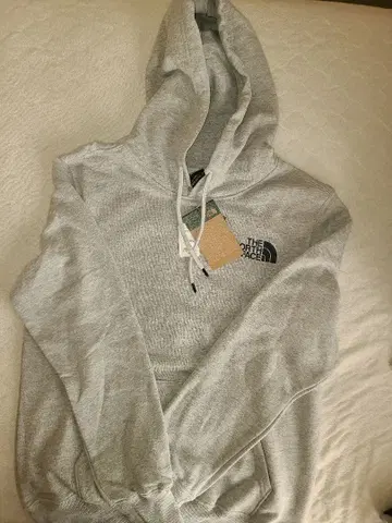 THE NORTH FACE 그레이 후드 부착 후드티