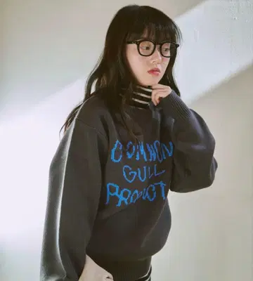 COMMON GULL PRODUCTS 그레이 니트 스웨터