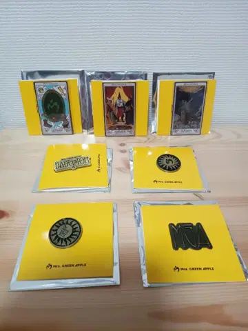 Mrs. GREEN APPLE 스티커 핀즈 풀 컴플리트 세트