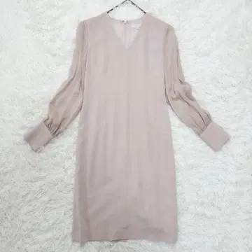 [ 새상품급 ] 에포카 EPOCA 원피스 실크 소매 레이스 베이지 M