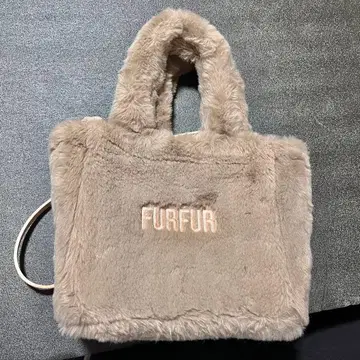 FURFUR 에코 퍼 토트백 MOC 핸드백