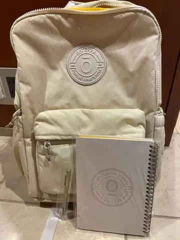 [ 새상품 ] doTERRA 한정품 크림색 백팩 & 노트 & 펜