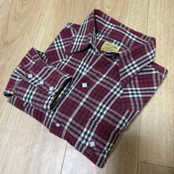 SUGARCANE M 품번 구택 체크 웨스턴 셔츠