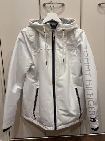 TOMMY HILFIGER 후드 부착 자켓 M 화이트
