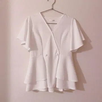 RESEXXY 리젝시 카슈쿨 프릴 블라우스 화이트