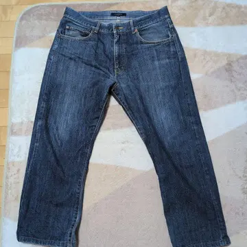 TOMMY Jeans 청바지 데님 팬츠 백 로고 프린트