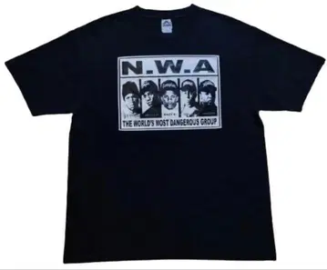 N.W.A. 그래픽 티셔츠 XL 블랙 vintage 90s