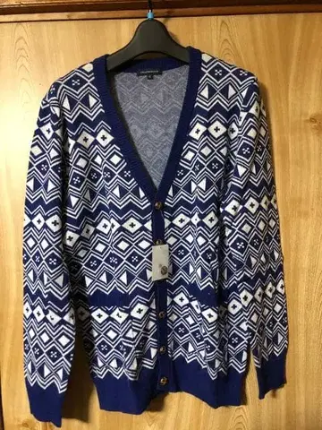 새상품 어반 리서치 자카드 가디건 사이즈 40 파랑