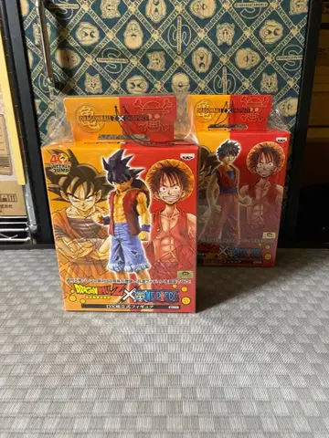 드래곤볼 X 원피스 피규어 세트