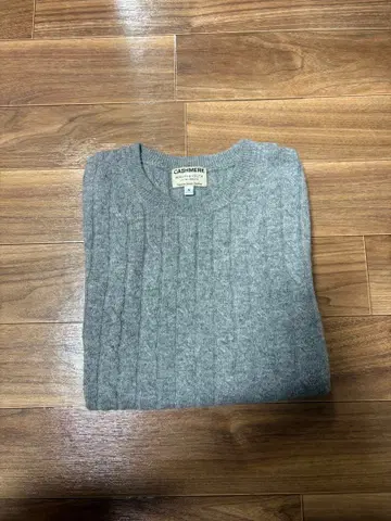 캐시미어 리브 긴팔 스웨터 그레이 united arrows