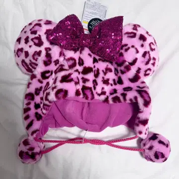 레오파드 팬캡 핑크