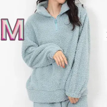 에메필 하프 지퍼 플리스 상하의 세트 민트