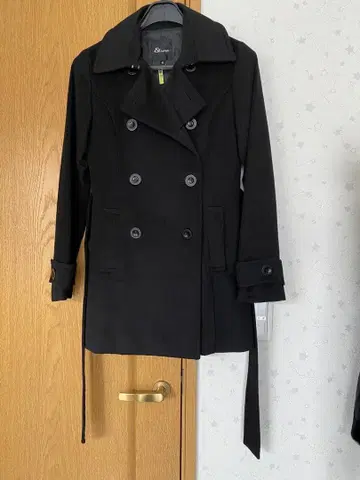 PINKY&DIANNE 더블 브레스트 피 코트