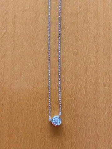 새상품급 싱글 볼 다이아몬드 목걸이