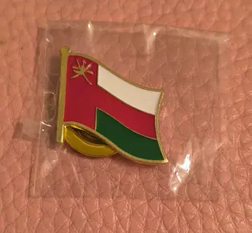 만박 오만 국기 핀 배지