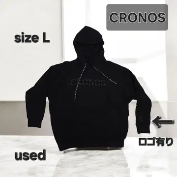 BLACK x BLACK CRONOS 크로노스 후디 후드티 L 사이즈