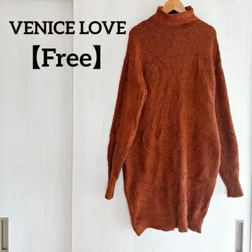 1점 한정 VENICE LOVE [ F ] 터틀넥 니트 니트 긴팔