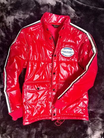 웨어하우스 카페 레이서 빨간색 패딩 자켓 PIONEER