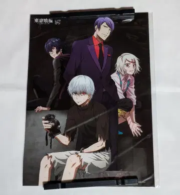제비뽑기당 도쿄구울 A3 클리어 포스터 카네키&츠키야마&쥬조&아야토