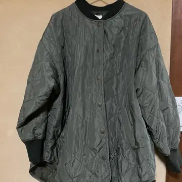 카키 퀼팅 자켓 카이로 포켓 M~L 사이즈