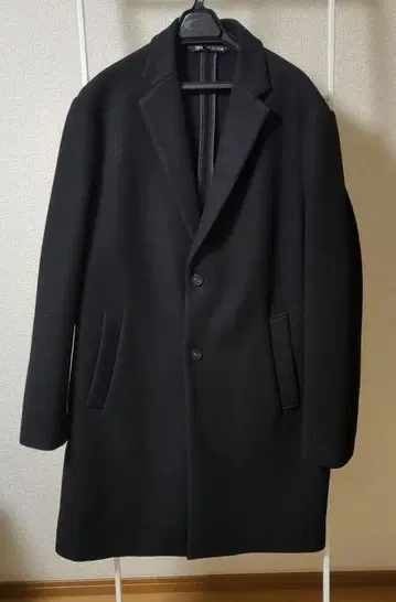 [ ZARA ] 체스터 코트 블랙 새상품급 L 사이즈