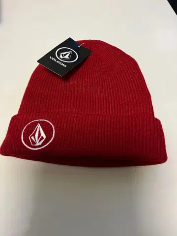 Volcom 니트 모자 레드 택 포함 새상품