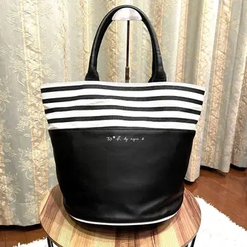 레어 새상품급 agnes b. 에네스베 토트백 캔버스 블랙