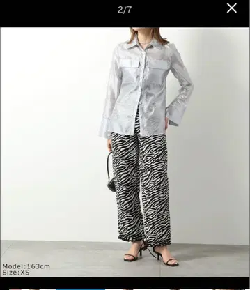 [ 시착만 한 상품 ] GHOSPELL 고스펠 샤이니 시스루 셔츠 실버