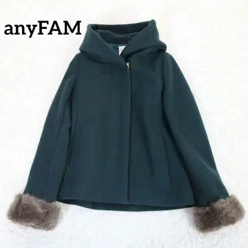 새상품급 anyfam 2WAY 더블 페이스 숏코트 온워드 카시야마