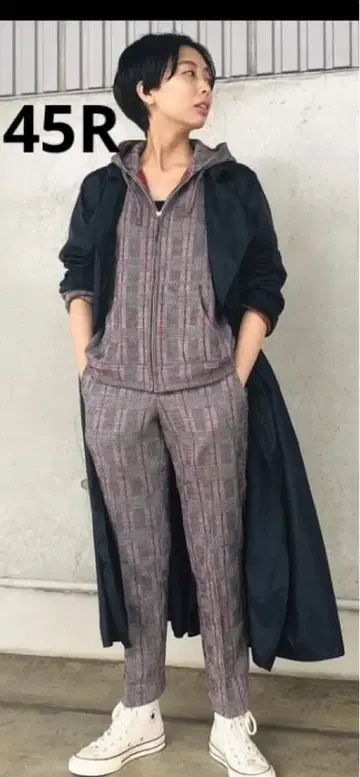 미사용 45R 저지 플라넬 스웨트 팬츠 L