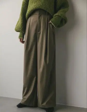 stylemixer 하이웨스트 2턱 와이드 팬츠