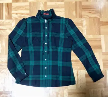 Yorkland 요크랜드 타탄 체크 프릴 셔츠 컨디션 최상
