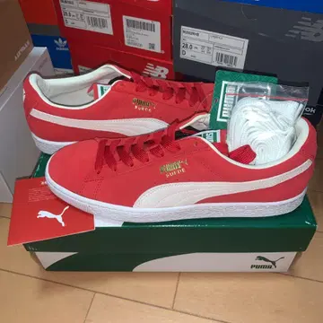 미사용 배송비 포함 PUMA SUEDE SUPER PUMA 레드/화이트