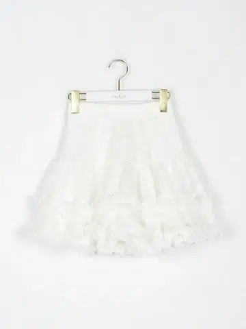 evelyn 하운드투스 체크 시어 볼륨 스커트