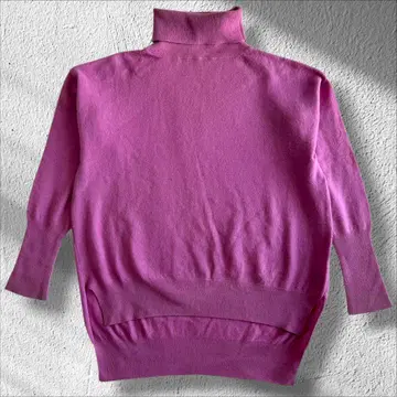 리에스 터틀넥 니트 스웨터 돌먼 슬리브 울 캐시미어