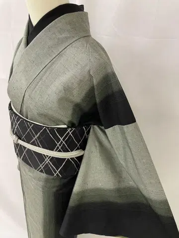 새상품급 순수 실크 이중 기모노  단품