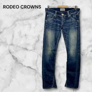 로데오 크라운 데님 청바지 스트레이트 실루엣 데님 컬러 L