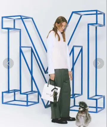 미라 오웬 하이넥 니트 베스트 롱 T셔츠 SET