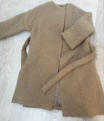 데미-럭스 베이지 롱 코트