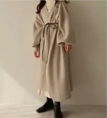 [ mideal ] 니트 롱 코트