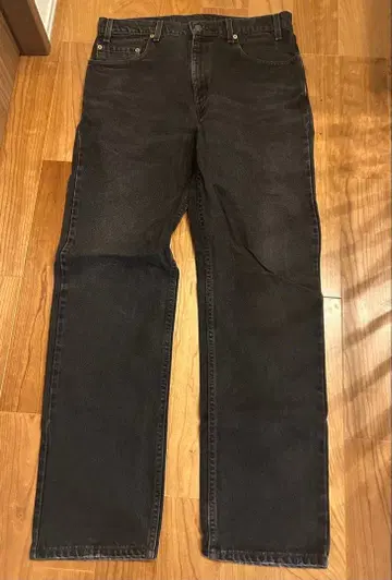 다크 그레이 스트레이트 레그 데님