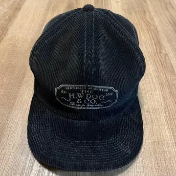 THE H.W.DOG&CO 트래커 캡 코듀로이 BLACK 레어