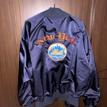 New York Mets 바시티 자켓 네이비