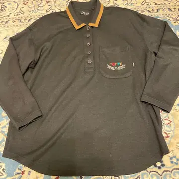 TOPYS 블랙 긴팔 피케 셔츠