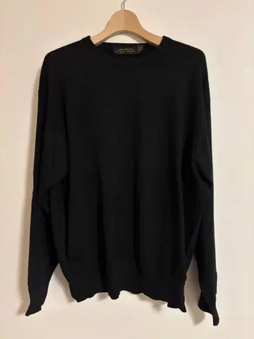 빈티지 블랙 100% 캐시미어 스웨터 XL