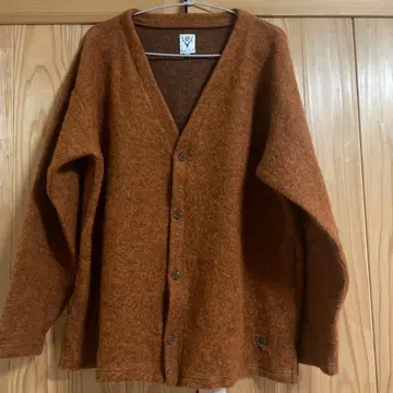 South2 West8 2023aw 가디건 오렌지 브라운