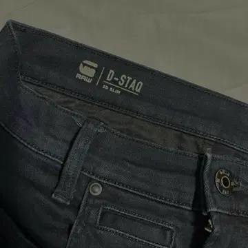 D-STAQ 3D SLIM 블랙 데님